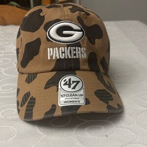 Women's '47 camouflage Green Bay Packers Clean Up Adjustable Hat